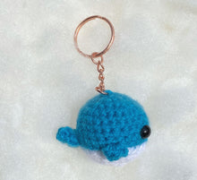 Load image into Gallery viewer, Whale Keychain Blue
