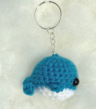 Load image into Gallery viewer, Whale Keychain Blue
