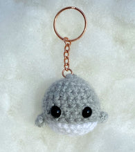 Load image into Gallery viewer, Whale Keychain Light Grey
