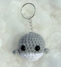 Load image into Gallery viewer, Whale Keychain Light Grey
