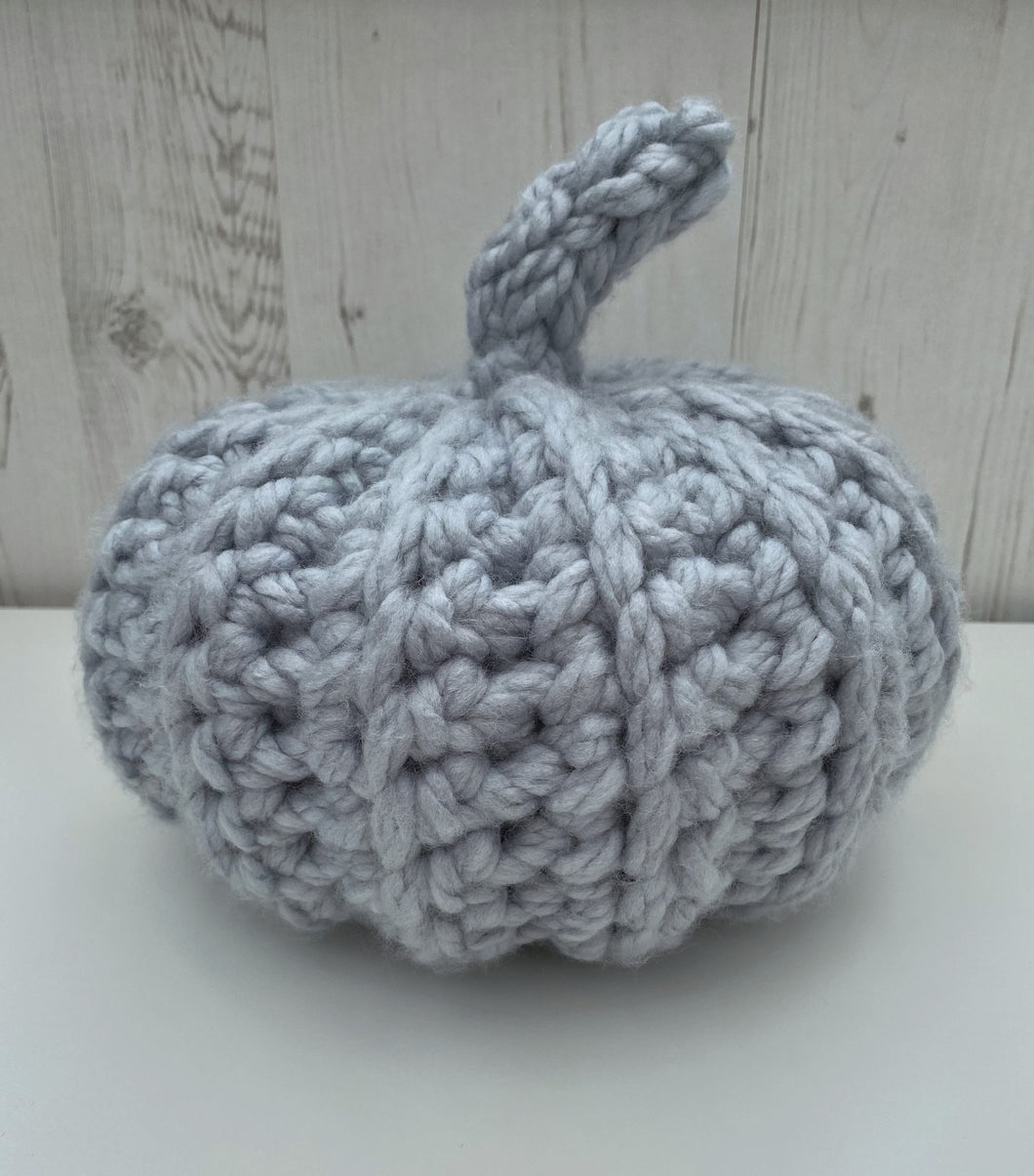 Large Chunky Pumpkin Light Grey