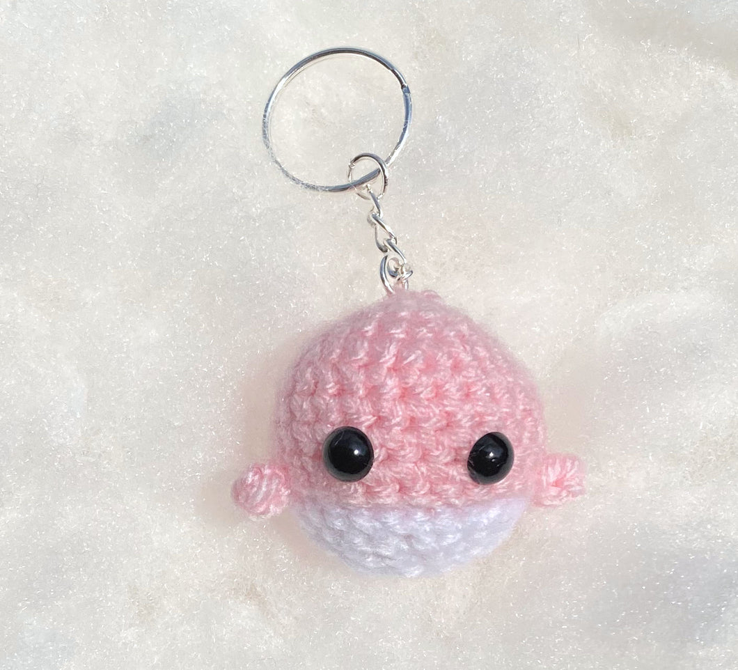 Whale Keychain Light Pink