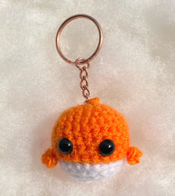 Load image into Gallery viewer, Whale Keychain Orange
