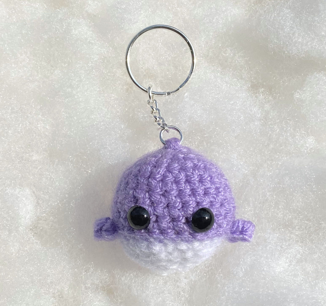 Whale Keychain Violet